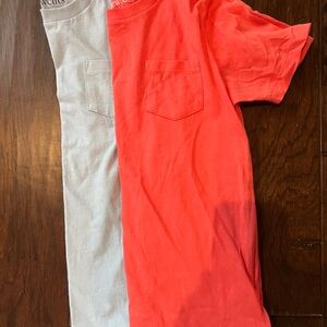 Crewcuts Red and Gray T-Shirts with Chest Pocket